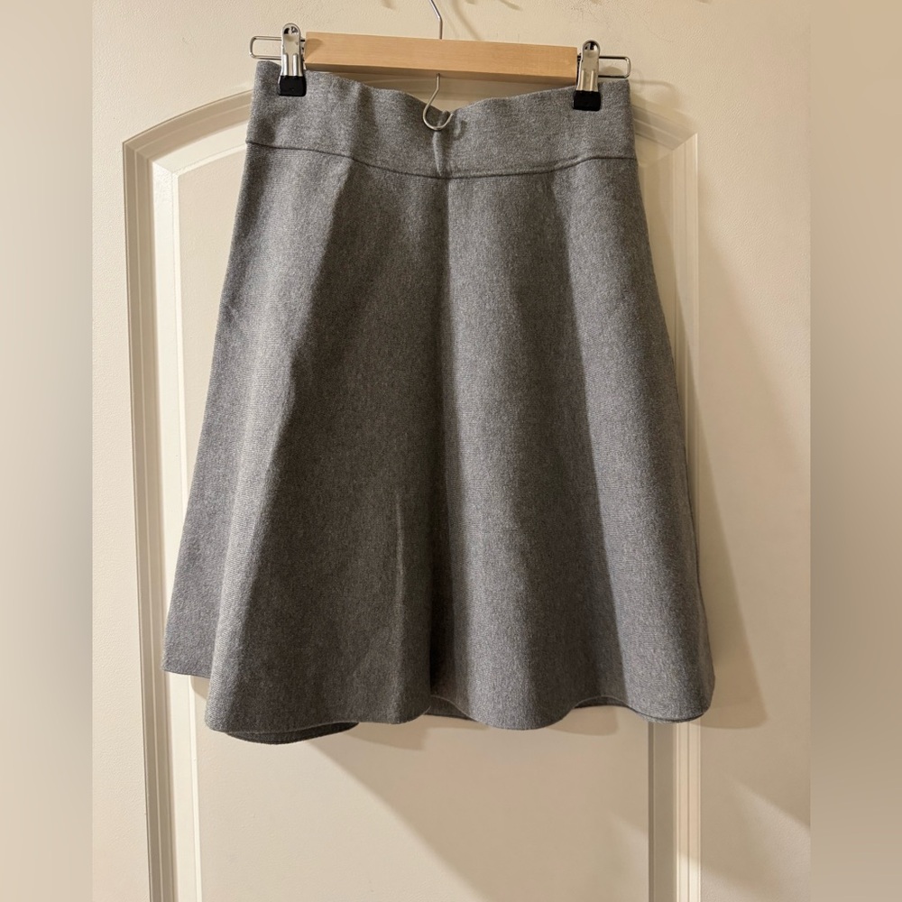 Ann Taylor Classic Gray A-Line Skirt